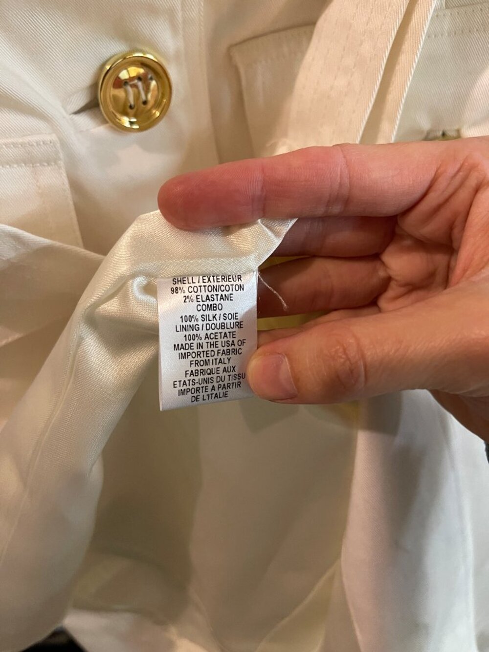 Milly of New York Silk-Lined White Cotton Sateen Bamboo Belted Trench Coat 6 - Picture 10 of 12